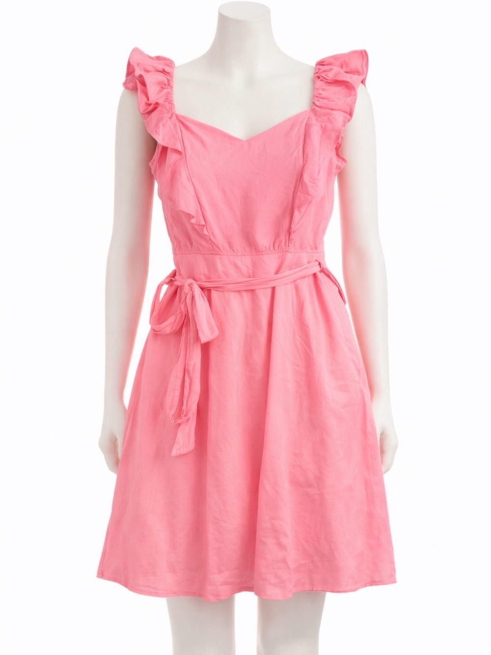 Trixxi Hot Pink Tie-Waist Dress